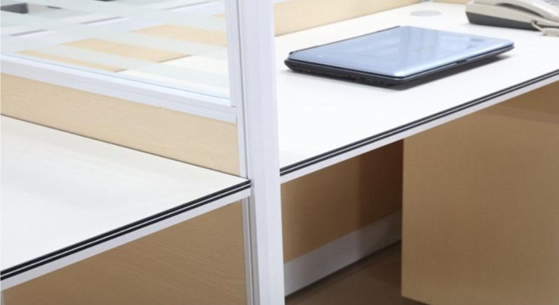 Modern Office Cubicles Furniture Staff Office Partition Desk 4 People Seats Workstations
