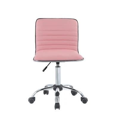 Modern Adjustable PU Seat Bar Stool Swivel Bar Chair with Wheels