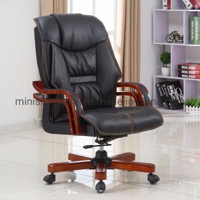 (M-OC098) Good Quality Furniture Executive Black Leather Swivel Office Chair