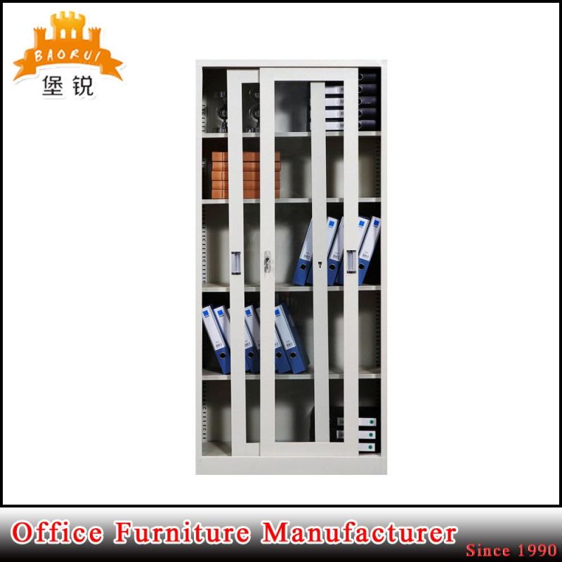 High Quality Office Used Cupboard Sliding Glass Door Metal Filing Cabinet