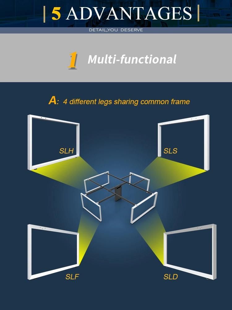 Latest Modern Design Use Modular Office Furniture Office Desk