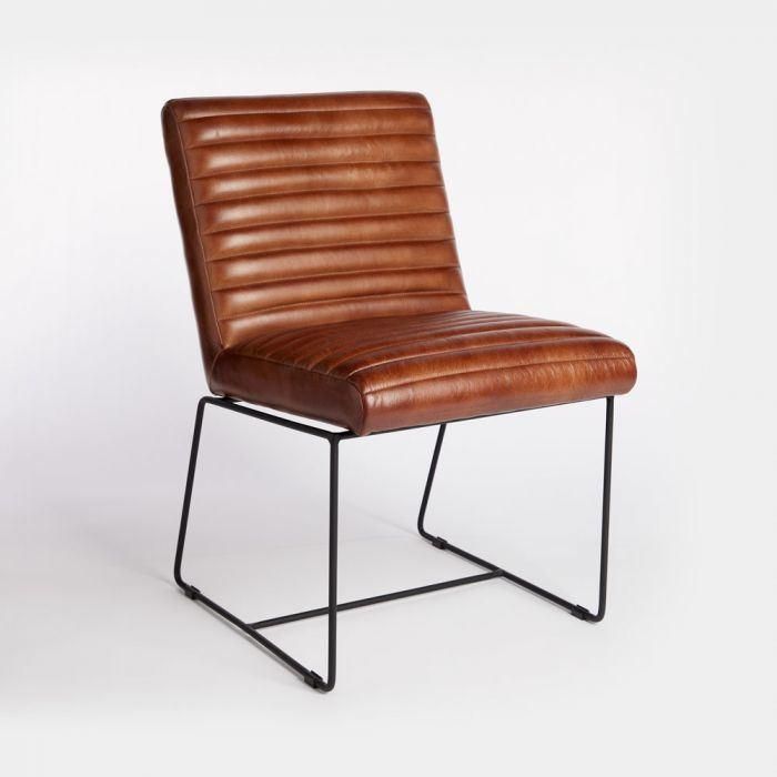 High Density Foam Leather Leisure Chair Metal Feet Lounge Chair