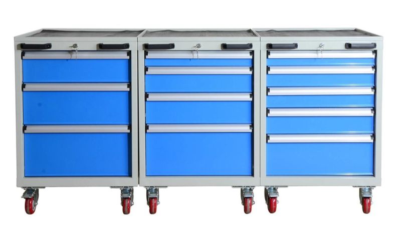 Five Drawers Steel Tool Cart Storage Cabinet