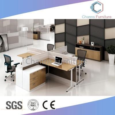 Customized Four Seats Computer Tables Round Workstation (CAS-W31473)