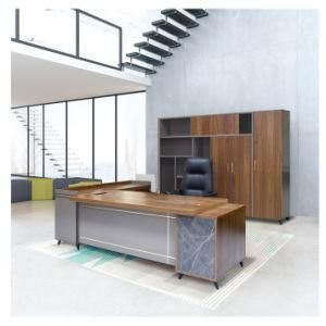 L Shape Wooden Panel Table Office Furniture Executive Desk for Sale