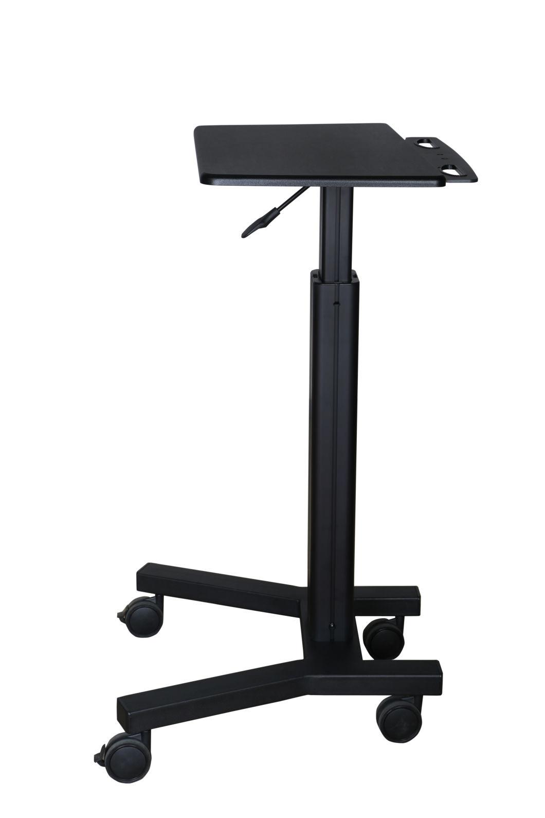 Black Gas Lift Mobile Computer Workstation (GAS 1000A)