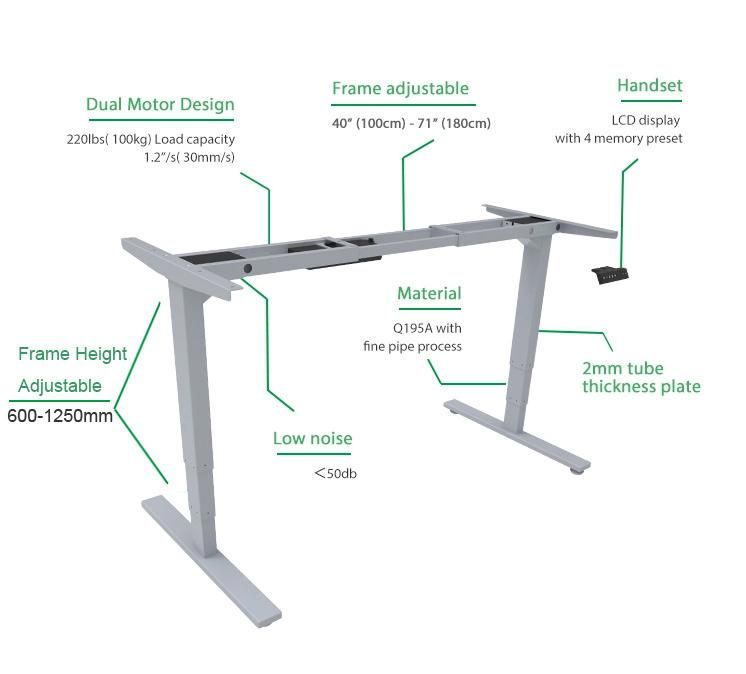 Adjustable Desk Frame for Standing Office