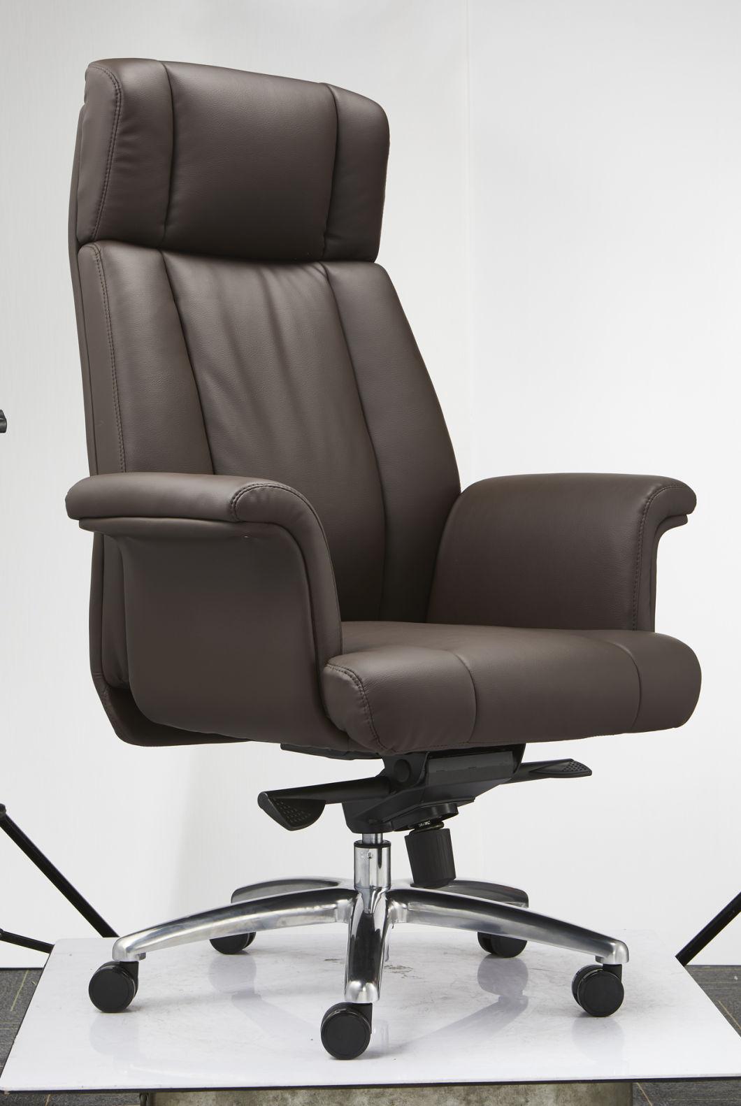 Modern Ergonomic Adjustable High Swivel Computer Visitor PU Boss Executive Leather Office Chair