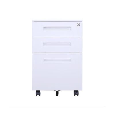 Office Steel Filing Storage Furniture 3 Drawers Cabinet Mobile Pedestal