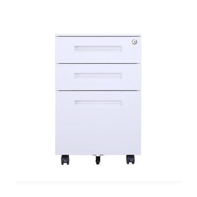 Office Steel Filing Storage Furniture 3 Drawers Cabinet Mobile Pedestal