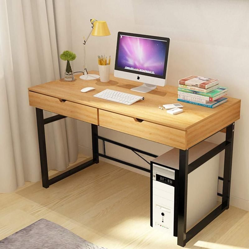 European and American Simple Steel-Wood Combined Fashion Integrated Writing Desk 0338