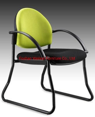 Mesh Fabric Upholstery Seat and Back with PP Fixed Arms High Density Foam 2.0 Thickness Metal Coated Frame Conference Chair