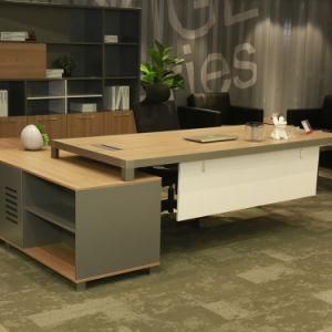 Fashionable Contemporary High Quality Executive Walnut Veneer Wooden Office Table