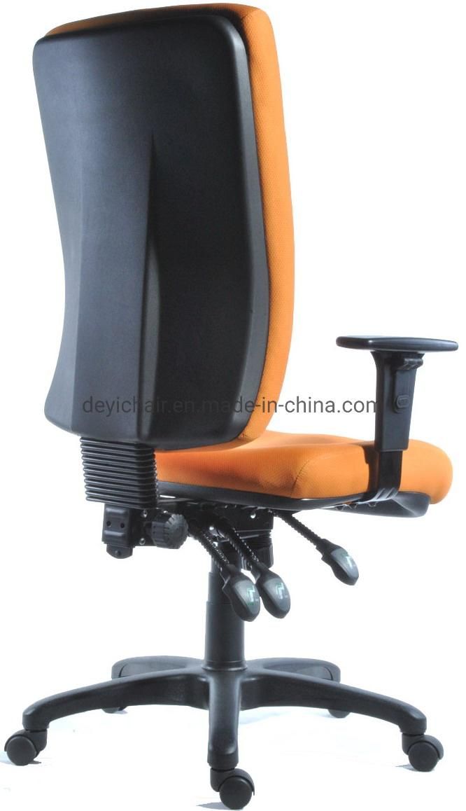 High Back PU Upholstery for Seat and Back Three Lever Heavy Duty Mechanism Adjustable PU Arms Chair