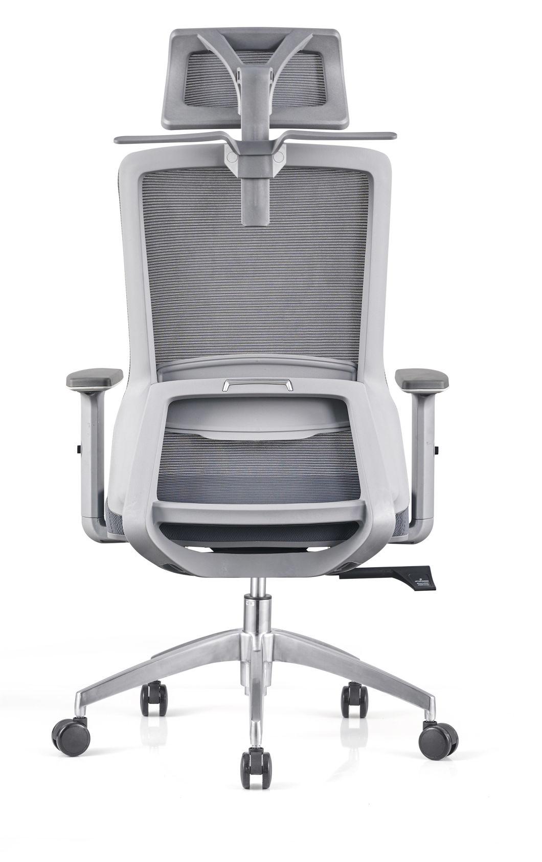 High-Equiped Exquisite Gray New Material and Fiber Frame Mesh Chairs Office Chairs