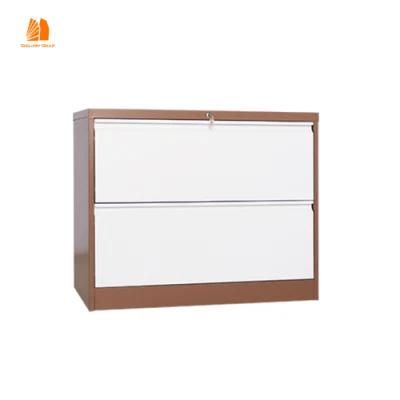 Knock Down File Storage Cabinet 2 Drawer Filing Cabinet