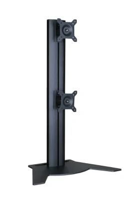 Silver/Black Desktop &amp; Wallmount Workstation with Height Adjustment