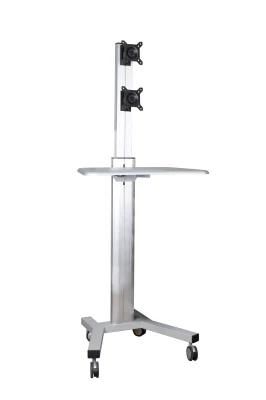Factory Price Cheap Metal Silver/Black/White Mobile Computer Workstation