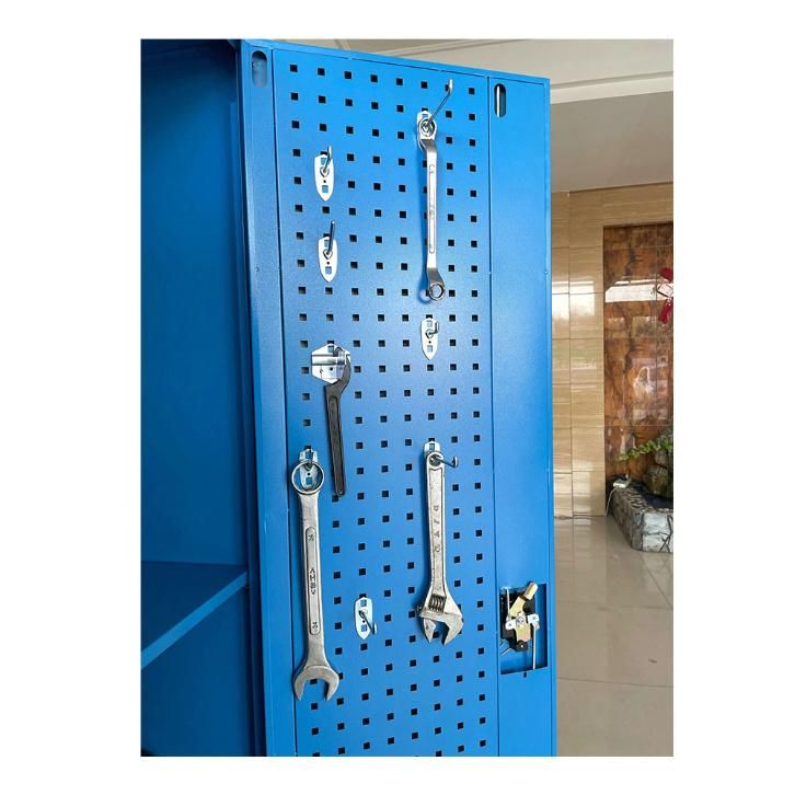 Fas-T01 Workshop Storage Equipment Cabinet 2 Swing Door Metal Garage Storage Cabinet Steel Tool Cabinet
