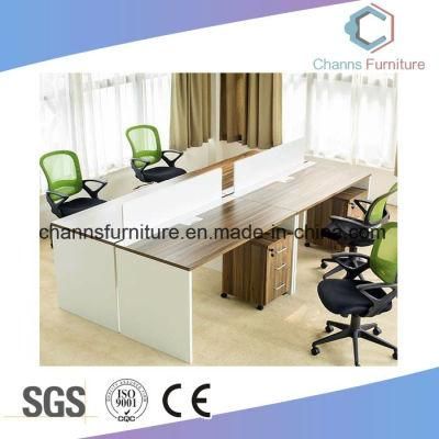 Wooden Structure Modern Center Staff Table Office Workstation with Filing Cabinet CAS-W1860