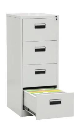Office Use Vertical 4 Drawers Steel Files Cabinet