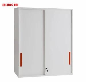 Half-Height 3 Tiers Sliding Door Cabinet Made of Steel for Office File Storage