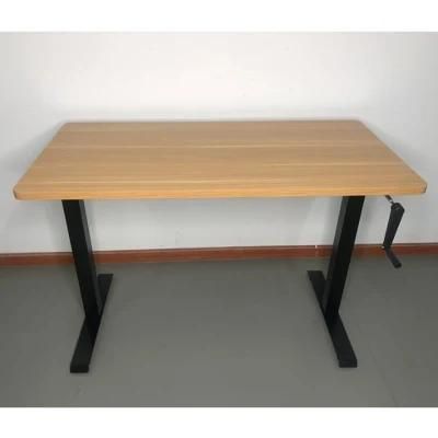 Furniture Manual Standing Office Height Adjustable Desk Hand Crank Table Sit to Ttand Standing Desk