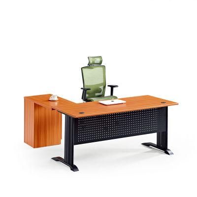 Home Wholesale Office L Shaped Computer Desk with Shelves