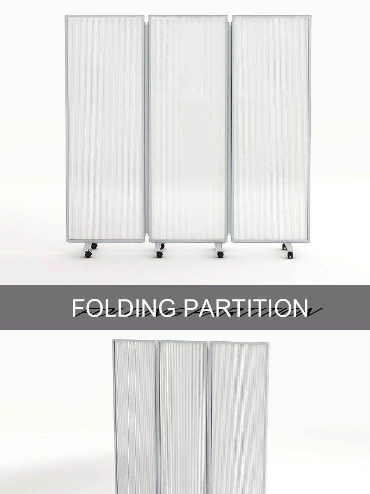 Hospital Wood Partition Folding Screen in Aluminium Profile
