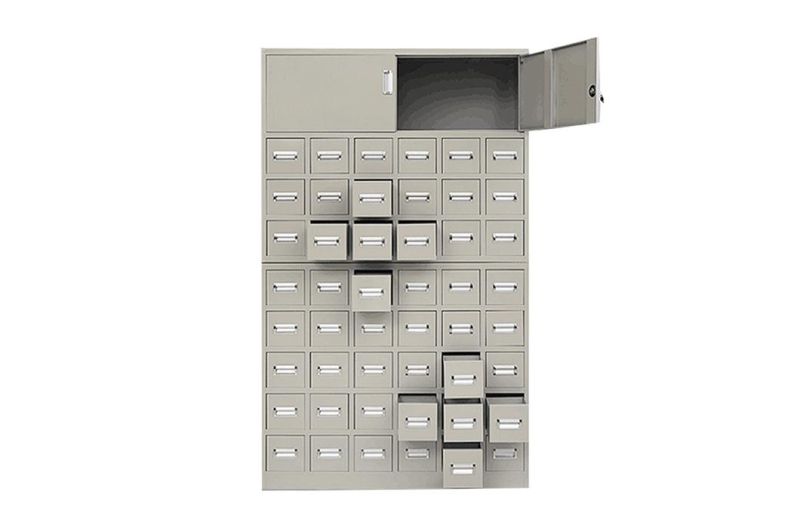 Hospital Use Steel Medicine Pharmacy 57 Drawers Cabinet in Hotsale