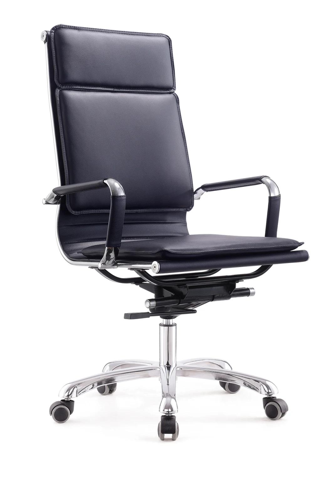 Factory Wholesale Metal Base Office Leather Staff Manager Computer Chairs