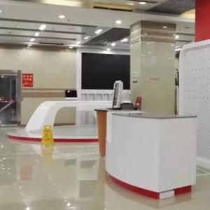 Exhibition Hall Service Desk Hotel Reception Staff Reception Desk Bank Service Desk