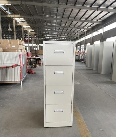 Factory Sale Office Vertical 4 Drawer Steel Archives Storage Card Box Filing Cabinet