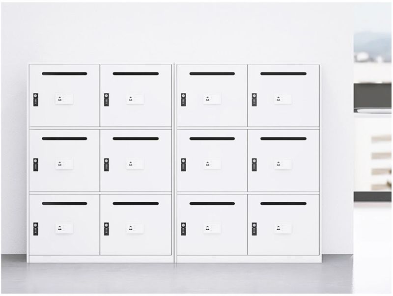 Mail Locker Metal 6 Door with Mail Slot