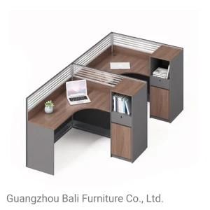 Modern Elegant Office Partition Furniture Wooden Cubicle 2 Person Workstation (BL-WN06L3029)