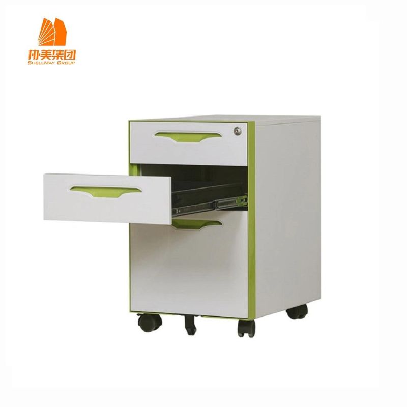 3 Drawer Under Table Filing Cabinet Metal Storage Mobile Pedestal