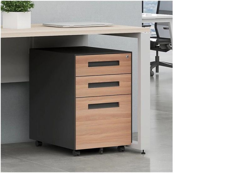 Office Use 3 Drawer Filing Cabinet Metal Storage Mobile Pedestal