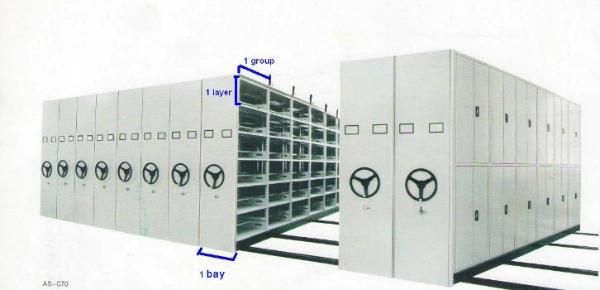 Intelligent Mobile Shelving Storage System Compactor Movable Steel Cabinet Filing Cabinet for Office School