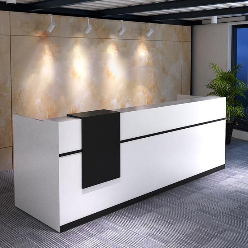 Hl-035 2021 Top Quality Mix Color Salon Reception Table Consult Table for Sale Cashier Desk Check-out Counter Checkstand