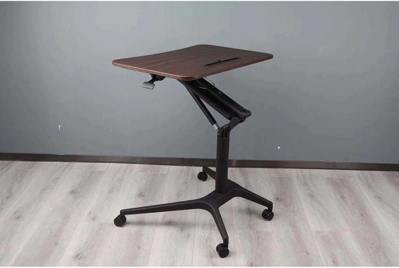 Height Adjustable Sit to Stand Mobile Computer Desk Laptop Table