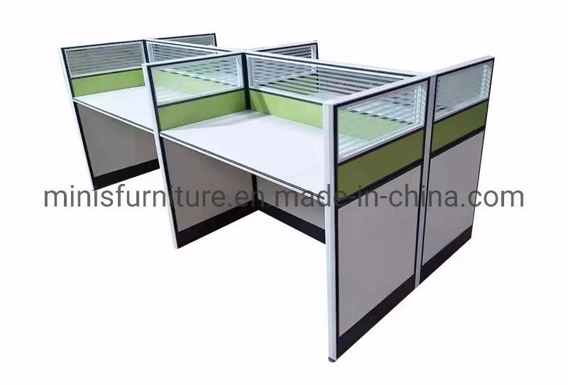 (MN-WS248) Office Modular Staff White Computer Desk Workstation