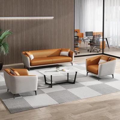 Cheap Reception Sofa Sets Office Room Leisure Furniture Executive Popular Design Leather Sofa