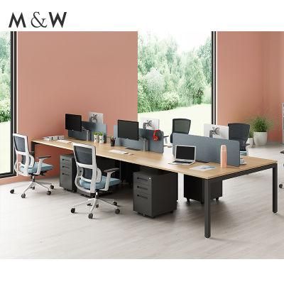 Modern Modular White Office Furniture Workstation Working 2 4 6 8 Person Seater Office Work Station Desk Table for Employee