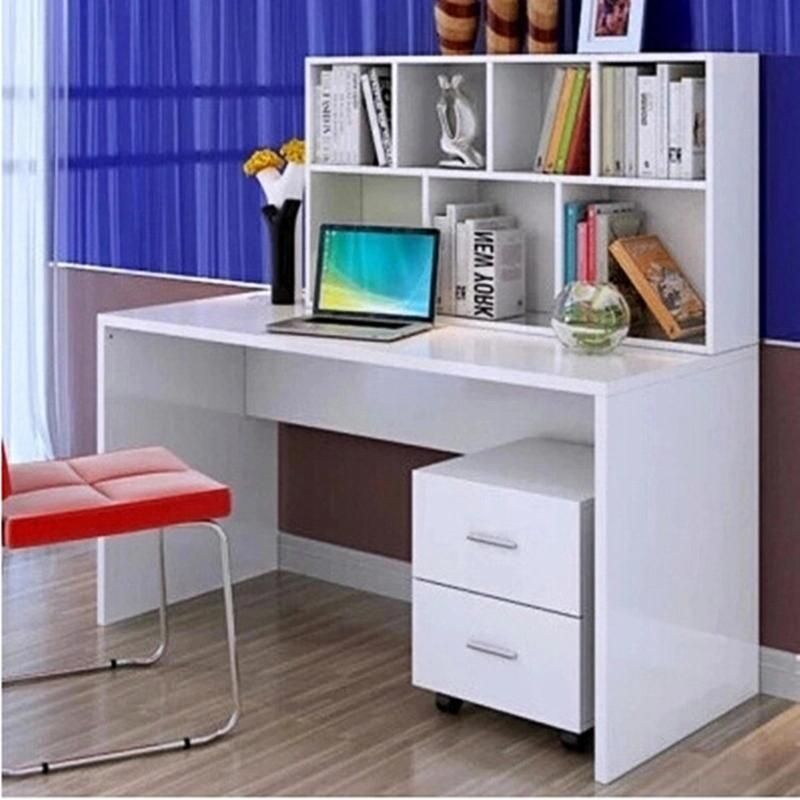 Simple and Practical Single Office with Bookcase Computer Desk 0297