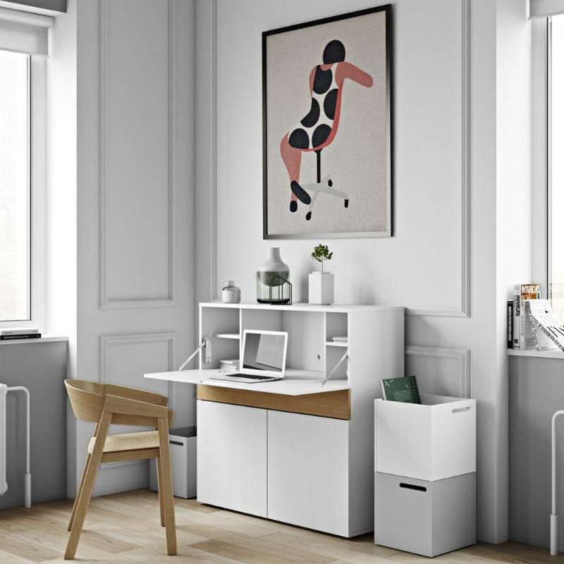 Adjustable Folding Household Wooden Computer Desk with Multi-Function