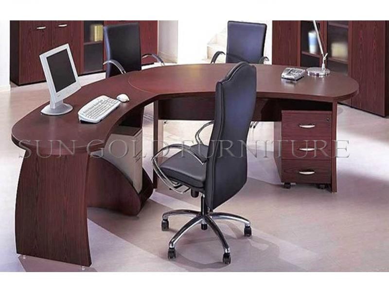 High Quality Tradition Wooden CEO Office Desk with High Bookcase (SZ-OD128)