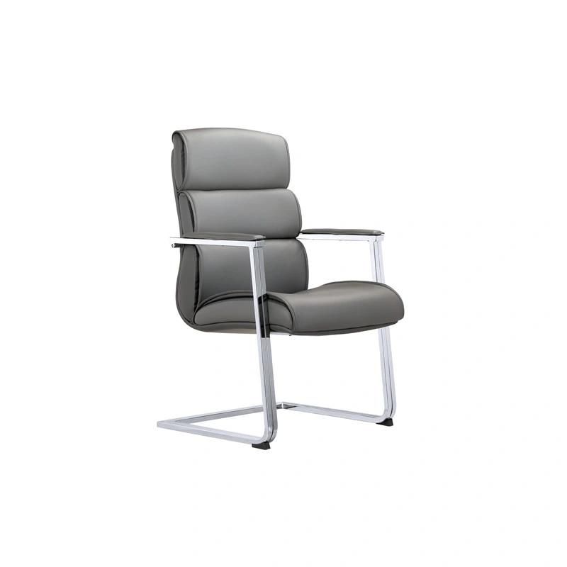 Ergonomic Adjustable Ribbed Pleated High Back Leather Manager Executive Swivel Home Office Chair