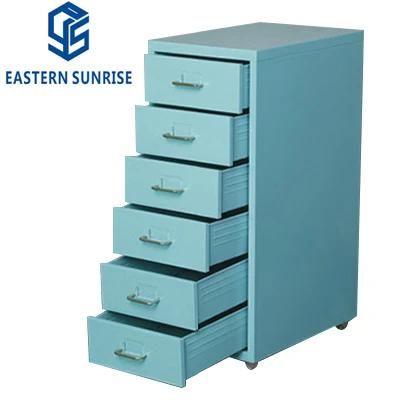 Office Furniture 6 Drawer Storage Vertical Filing Cabinet