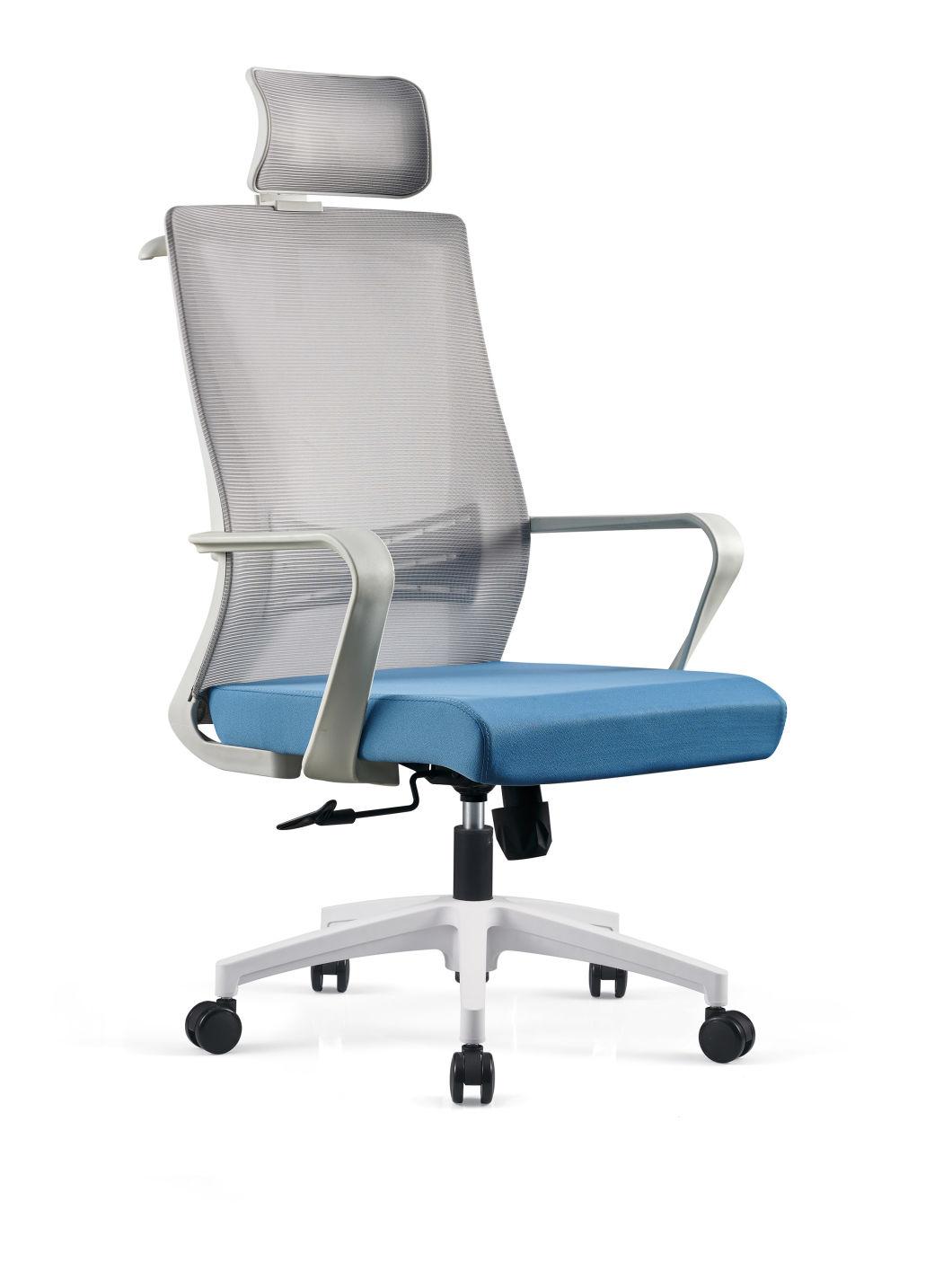 Breathable Mesh Fabric Office Chair with Hangers Flexible Pillow Chair
