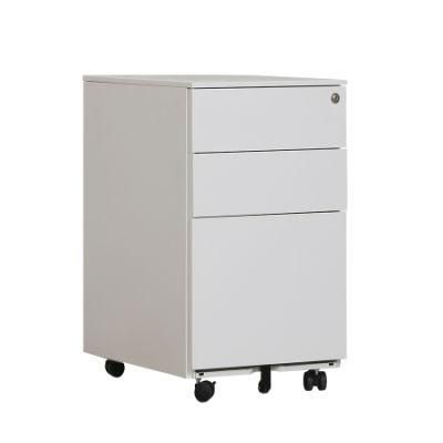 Best Quality 3 Drawer Metal Filing Cabinet Steady Structure Office Movable Mobile Cabinet